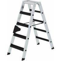 Günzburger Aluminium-Stehleiter beidseitig begehbar relax step 2 x 5 Stufen Günzburger Aluminium-Stehleiter beidseitig begehbar relax step 2 x 5 Stufen von Günzburger Steigtechnik GmbH