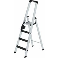 MUNK Aluminium-Stehleiter einseitig begehbar clip-step R13 1 x 4 Stufen von MUNK