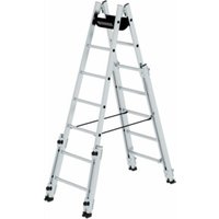 MUNK Aluminium-Stehleiter treppengängig 4 ausschiebbaren Holmen 2 x 7 Sprossen MUNK Aluminium-Stehleiter treppengängig 4 ausschiebbaren Holmen 2 x 7 Sprossen von MUNK