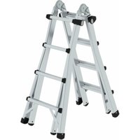 MUNK Aluminium-Teleskopleiter 4-teilig 4 x 4 Sprossen MUNK Aluminium-Teleskopleiter 4-teilig 4 x 4 Sprossen von MUNK