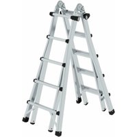MUNK Aluminium-Teleskopleiter 4-teilig 4 x 5 Sprossen MUNK Aluminium-Teleskopleiter 4-teilig 4 x 5 Sprossen von MUNK