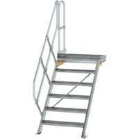 MUNK Günzburger Steigtechnik Aluminium-Treppe Plattform 45° 6 Stufen von MUNK