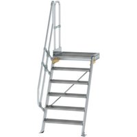 MUNK Günzburger Steigtechnik Aluminium-Treppe Plattform 60° 6 Stufen von MUNK