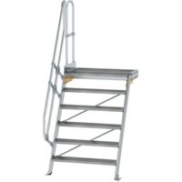 MUNK Günzburger Steigtechnik Aluminium-Treppe Plattform 60° 6 Stufen von MUNK