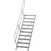 MUNK Günzburger Steigtechnik Aluminium-Treppe Stufen 45° 10 Stufen von MUNK