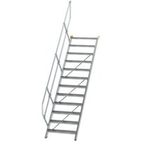 MUNK Günzburger Steigtechnik Aluminium-Treppe Stufen 45° 12 Stufen von MUNK