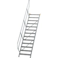 MUNK Günzburger Steigtechnik Aluminium-Treppe Stufen 45° 13 Stufen von MUNK