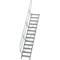 MUNK Günzburger Steigtechnik Aluminium-Treppe Stufen 45° 13 Stufen von MUNK