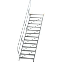 MUNK Günzburger Steigtechnik Aluminium-Treppe Stufen 45° 14 Stufen von MUNK