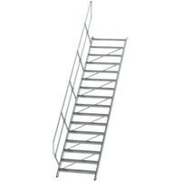 MUNK Günzburger Steigtechnik Aluminium-Treppe Stufen 45° 16 Stufen von MUNK