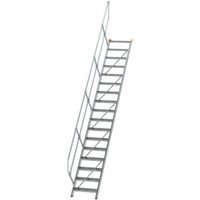 MUNK Günzburger Steigtechnik Aluminium-Treppe Stufen 45° 17 Stufen von MUNK