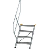 MUNK Günzburger Steigtechnik Aluminium-Treppe Stufen 45° 4 Stufen von MUNK