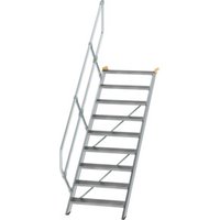 MUNK Günzburger Steigtechnik Aluminium-Treppe Stufen 45° 9 Stufen von MUNK