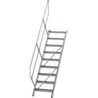 MUNK Günzburger Steigtechnik Aluminium-Treppe Stufen 45° 9 Stufen von MUNK