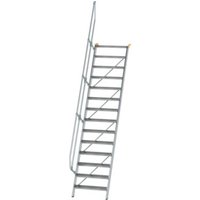 MUNK Günzburger Steigtechnik Aluminium-Treppe Stufen 60° 14 Stufen von MUNK