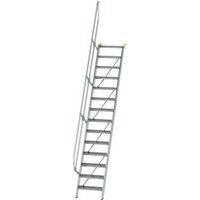 MUNK Günzburger Steigtechnik Aluminium-Treppe Stufen 60° 14 Stufen von MUNK