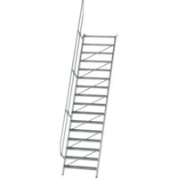 MUNK Günzburger Steigtechnik Aluminium-Treppe Stufen 60° 16 Stufen von MUNK