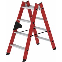 MUNK Kunststoff-Stehleiter beidseitig begehbar 2 x 4 Stufen von MUNK