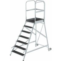 MUNK Günzburger Steigtechnik Podesttreppe einseitig begehbar mit Rollen& Griffen Korrundbesch. R13 7 Stufen MUNK Günzburger Steigtechnik Podesttreppe einseitig begehbar mit Rollen& Griffen Korrundbesch. R13 7 Stufen von Günzburger Steigtechnik GmbH