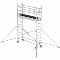 MUNK Rollgerüst 0,75 x 2,45 m mit Plattform im 2-m-Abstand und Ausleger, Plattformhöhe 3 m von MUNK