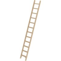 MUNK Günzburger Steigtechnik Stufen-Anlegeleiter Holz ohne Traverse 12 Stufen von MUNK