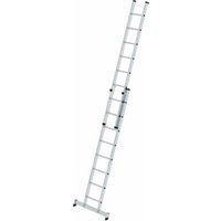 MUNK Aluminium-Schiebeleiter 2-teilig nivello®-Traverse 2 x 8 Sprossen von MUNK