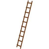 MUNK Dachdecker-Auflegeleiter Holz 10 Sprossen von MUNK