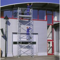 Günzburger Steigtechnik MUNK 166520 Aluminium Gerüst fahrbar Arbeitshöhe (max.): 7.2m Silber 126kg von MUNK Günzburger Steigtechnik