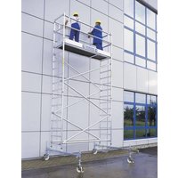 Günzburger Steigtechnik MUNK 172235 Aluminium Gerüst fahrbar Arbeitshöhe (max.): 4.5m Silber 100kg von MUNK Günzburger Steigtechnik