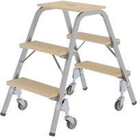 MUNK Günzburger Steigtechnik 39023 Doppel-Stufentritt Montage mit Werkzeug Arbeitshöhe (max.): 2.6m von MUNK Günzburger Steigtechnik