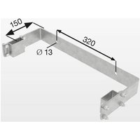 MUNK Günzburger Steigtechnik 63257 Wandhalter U-Bügel, starr 150 mm, Stahl verzinkt 1St. von MUNK Günzburger Steigtechnik