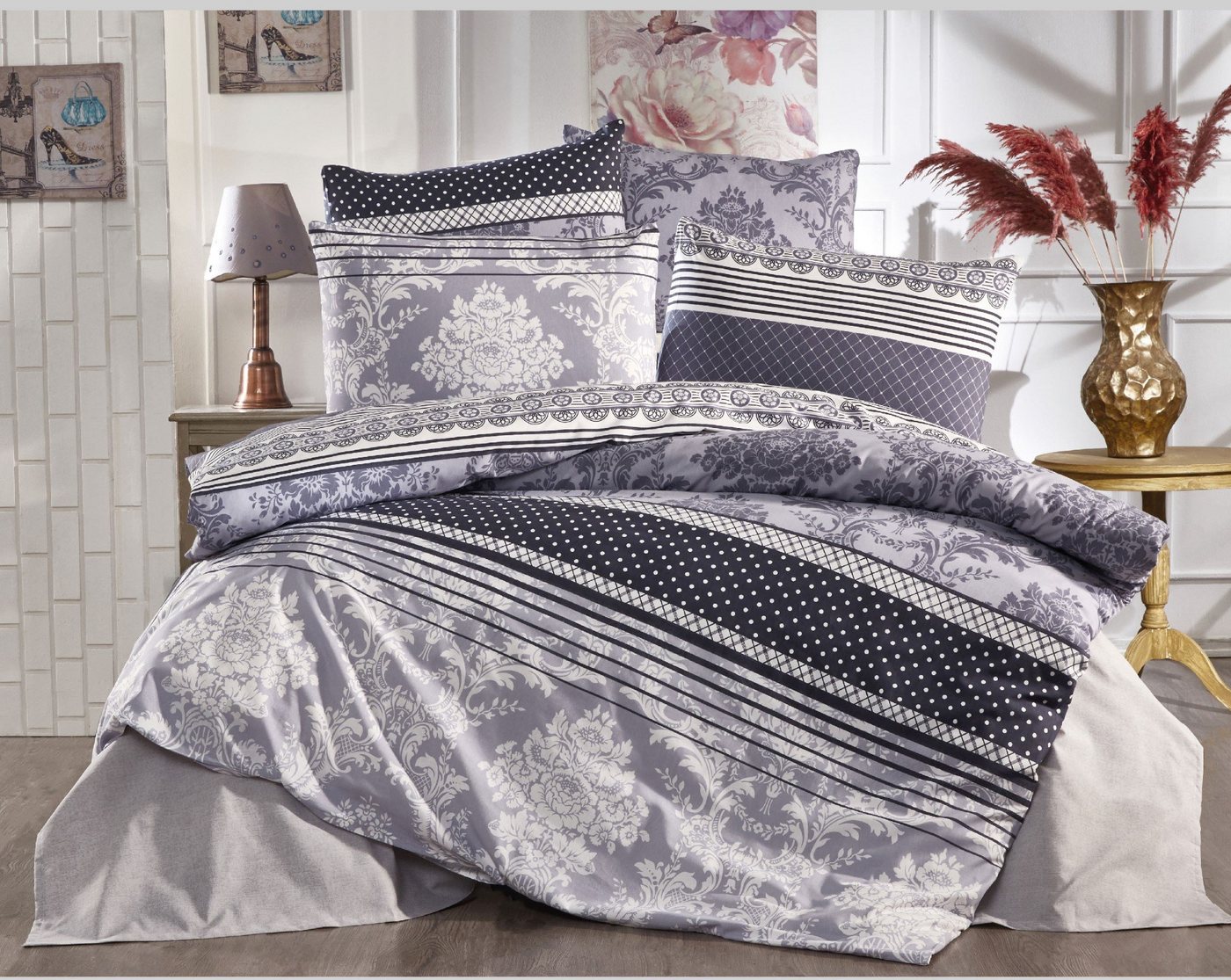 Bettwäsche Bettwäsche Set 2/3teilig Bettgarnitur Bettbezug, Gür Textil von Gür Textil
