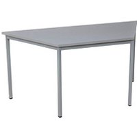 Gürkan Mehrzwecktisch grau Trapezform, Vierkantrohr grau, 140,0 x 70,0 x 75,0 cm von Gürkan