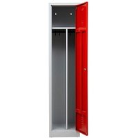 Gürkan Spind lichtgrau, feuerrot 104958, 1 Schließfach 40,0 x 50,0 x 180,0 cm Gürkan Spind lichtgrau, feuerrot 104958, 1 Schließfach 40,0 x 50,0 x 180,0 cm von Gürkan
