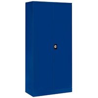 Gürkan Stahlschrank 109923 enzianblau 92,0 x 42,0 x 195,0 cm, aufgebaut von Gürkan