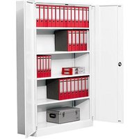 Gürkan Stahlschrank 109720 weiß 120,0 x 42,0 x 195,0 cm, aufgebaut von Gürkan