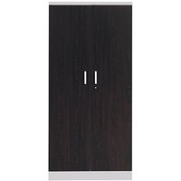 Gürkan Stahlschrank 100108 lichtgrau, wenge 92,0 x 42,0 x 195,0 cm, aufgebaut von Gürkan