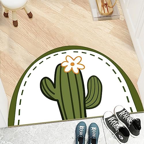 Guest Ruyunlai Halbrunde Bodenmatte Anti Rutsch Fussmatte fußmatte türmatte draußen Vintage Teppich fussmatte aussen Doormat fußmatten grüne Leere40x60cm von Guest Ruyunlai