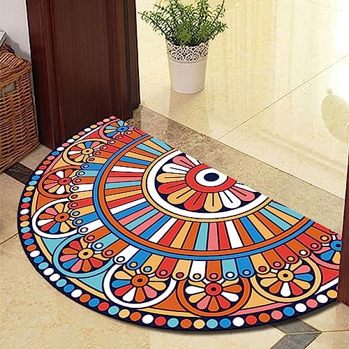 Guest Ruyunlai Waschbarer Teppich Aussen Halbrund FußMatte 40cm X 60cm Fussmatte Boho Teppich Schlafzimmer Modern von Guest Ruyunlai