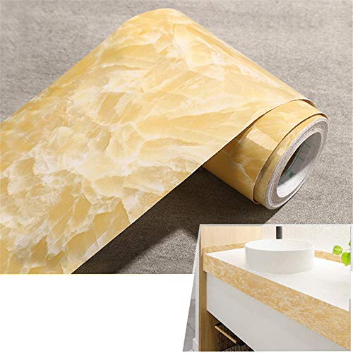 Guest Ruyunlai Tapetenbordüre selbstklebend PVC Sockelleiste Dekorative Bordüre Selbstklebende Home Bordüre Küche Badezimmer Wohnzimmer Kolophonium Topas 30CM X 500CM von Guest Ruyunlai