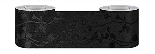 Guest Ruyunlai Tapetenbordüre selbstklebend PVC Sockelleiste Dekorative Bordüre Selbstklebende Home Bordüre Küche Badezimmer Wohnzimmer Schwarze Rebe 5CM X 500CM Guest Ruyunlai Tapetenbordüre selbstklebend PVC Sockelleiste Dekorative Bordüre Selbstklebende Home Bordüre Küche Badezimmer Wohnzimmer Schwarze Rebe 5CM X 500CM von Guest Ruyunlai