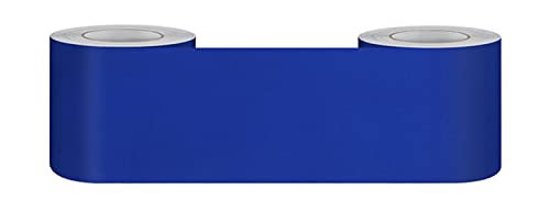 Guest Ruyunlai Tapetenbordüre selbstklebend Vinyl Sockelleiste Dekorative Bordüre Selbstklebende Home Bordüre selbstklebend für Küche für Badezimmer Wohnzimmer dunkelblau gefrostet 12cm X 500cm von Guest Ruyunlai
