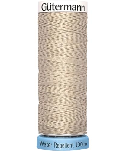 Gütermann creativ Allesnäher Water Repellent Nähgarn 100m PolyesterGarn Waschbar bis 60°C Handarbeiten Nähprojekte Nähen 722 Beige von Gütermann