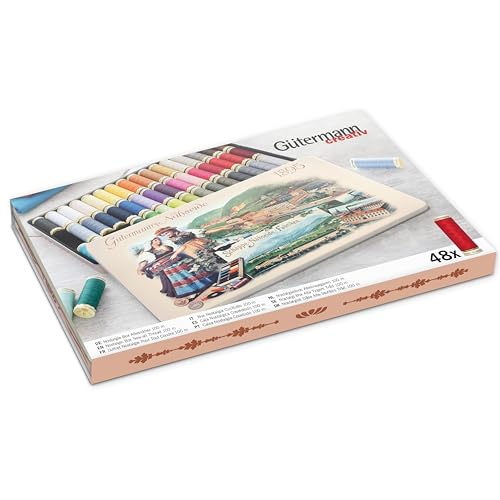 Gütermann creativ Nostalgie-Box mit 48 Spulen Allesnäher 100 m in verschiedenen Farben Gütermann creativ Nostalgie-Box mit 48 Spulen Allesnäher 100 m in verschiedenen Farben von Gütermann