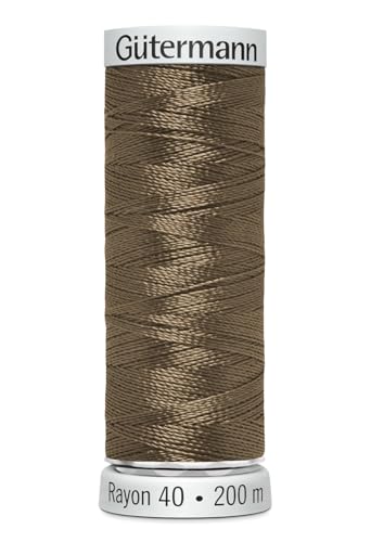 Gütermann 709700/1170 | Kaffee jeder Rayon 40 Maschine Stickerei Gewinde | 200 m von Gütermann