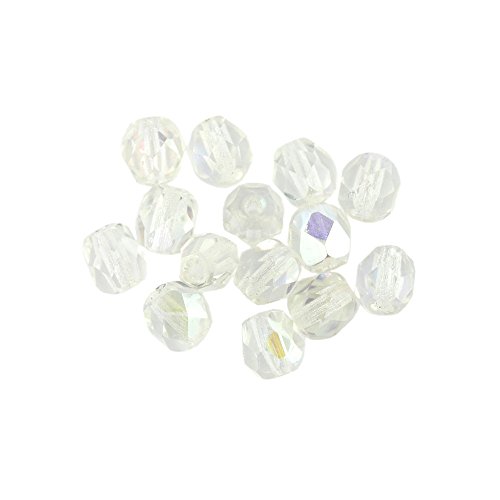 Gütermann Facettenperlen 4 mm Röhrchen ca 130 Stück 1016 transparent von Gütermann