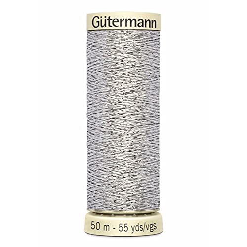 Gütermann G744603-041 Faden, Polyester, 041 Silber, 50 m, meter von Gütermann
