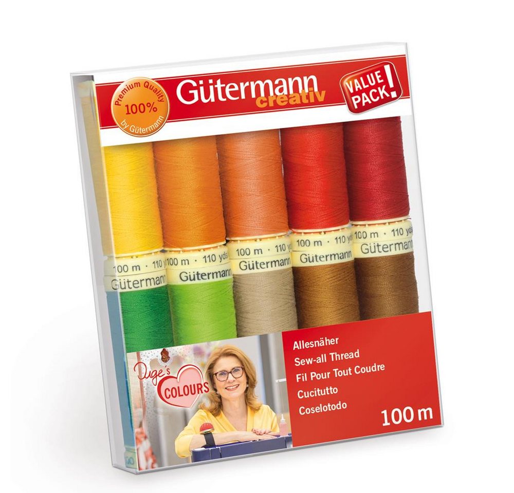 Gütermann Gütermann Nähfaden-Set Inges Lieblingsfarben 10x100m Nähgarn Gütermann Gütermann Nähfaden-Set Inges Lieblingsfarben 10x100m Nähgarn von Gütermann