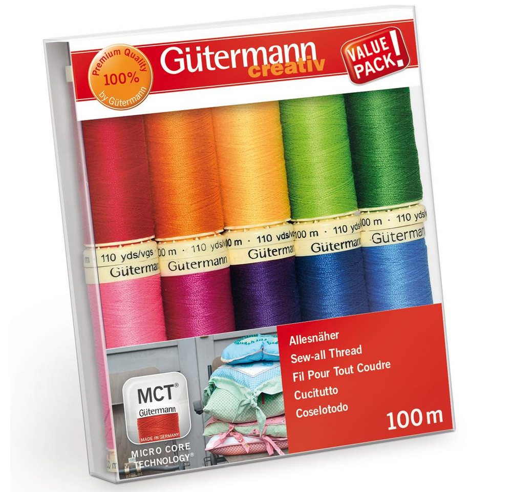 Gütermann Gütermann Nähfaden-Set Allesnäher 10x100m Col.3 Nähgarn Gütermann Gütermann Nähfaden-Set Allesnäher 10x100m Col.3 Nähgarn von Gütermann
