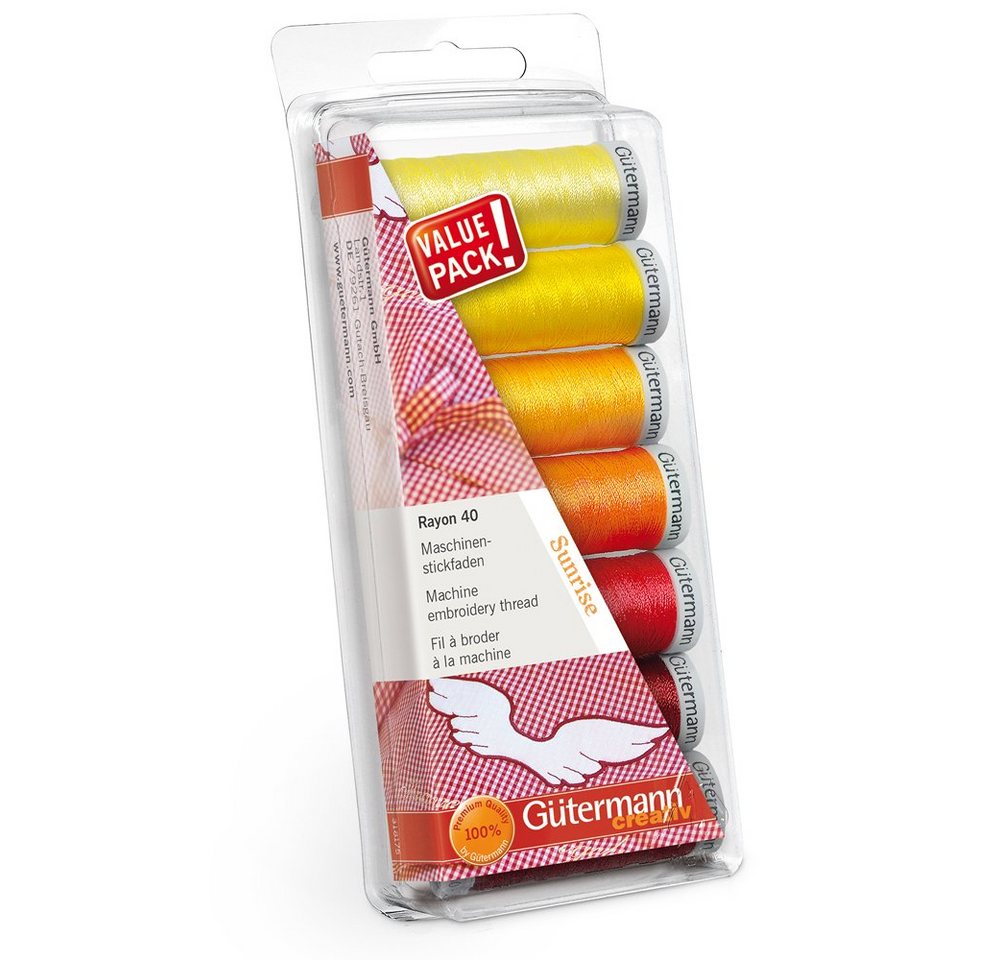 Gütermann Gütermann Stickfaden-Set Rayon 40 7x200m Col.2 Sunrise Nähgarn Gütermann Gütermann Stickfaden-Set Rayon 40 7x200m Col.2 Sunrise Nähgarn von Gütermann
